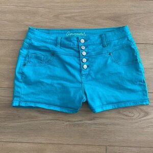 Turquoise Aeropostale High rise Short shorts